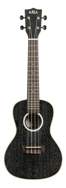 Kala KA-SDH-C - All Solid Salt & Pepper Doghair Mahogany Concert Ukulele, with Bag