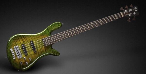 Warwick Masterbuilt Streamer LX, 5-String - Bleached Emeraude Greenburst