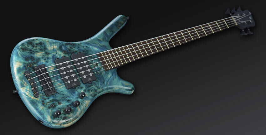 Warwick Custom Shop Corvette 
, Special Edition, 5-String - Stone Bleached  Blue - 13-2394