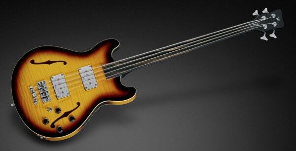 Warwick Teambuilt Pro Series Star Bass, 4-String - Vintage Sunburst Transparent High Polish