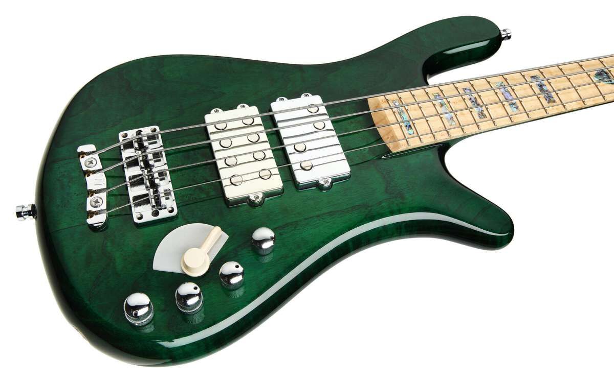 Warwick Custom Shop Streamer Stage I, 4-String - Dark Emeraude Green High  Polish - Showroom Model