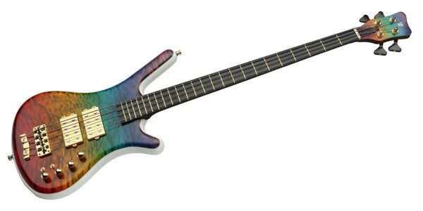 Warwick Custom Shop Corvette $$ 4 String - Ittens Colosphere Transparent High Polish - 21-4277