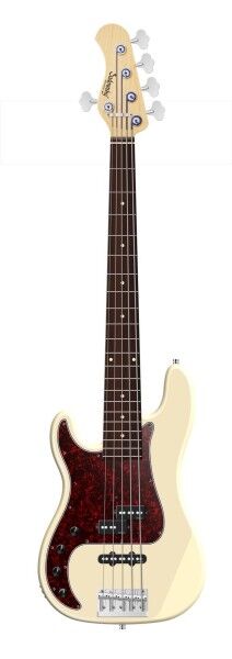 Sadowsky MetroLine 21-Fret Hybrid P/J Bass, Red Alder Body, Morado Fingerboard, 5-String, Lefthand - Solid Olympic White High Polish