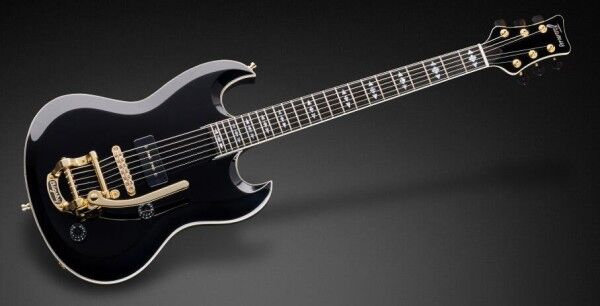 Framus Custom Shop S 370 XG Signature - Solid Black High Polish - 18-3989