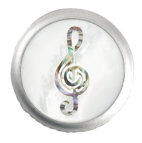 Framus & Warwick - Stacked Potentiometer Dome Knobs, Treble Clef Inlay