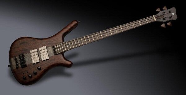 Warwick Masterbuilt Corvette $$ NT Bubinga, 4-String - Bleached Nirvana Black Transparent Satin