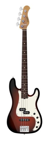 Sadowsky MasterBuilt 21-Fret Hybrid P/J Bass, Red Alder Body, Morado Fingerboard, 4-String - Almond Sunburst Transparent Satin