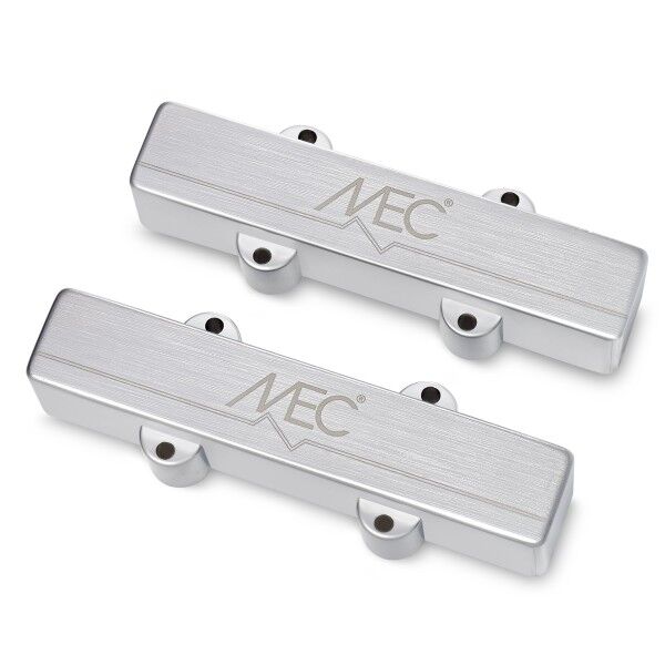 MEC Active J/J-Style Bass Pickup Set, Metal Cover, 4-String