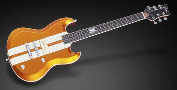 Framus Custom Shop S 370 XG Signature - Racing Stripe Orange High Polish - 16-3135