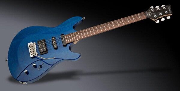 Framus Teambuilt Pro Series Diablo II Pro - Ocean Blue Transparent High Polish / Satin Side and Back