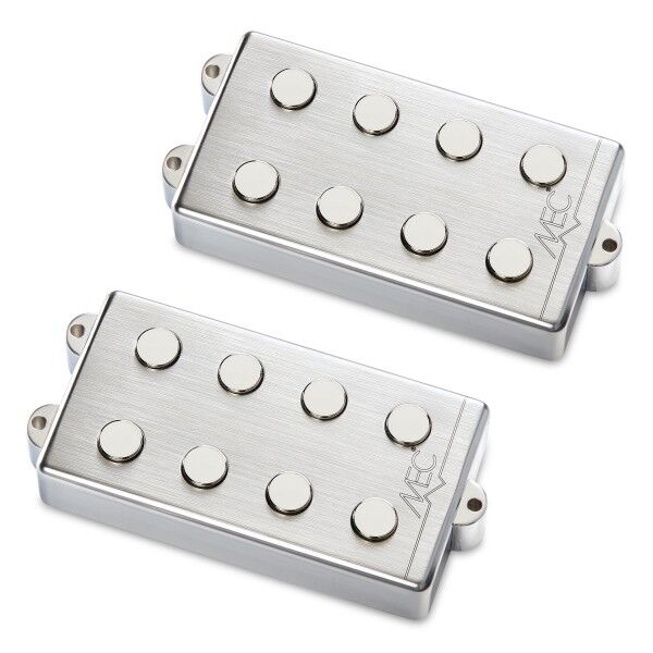 MEC Passive MM-Style Bass Pickup Set, Metal Cover, 4-String