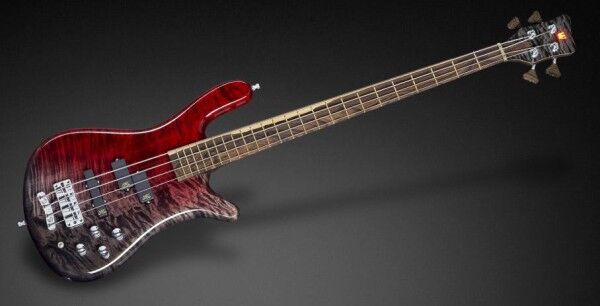 Warwick Custom Shop Streamer LX, 4-String - Nirvana Red Burst Transparent High Polish - 17-3531