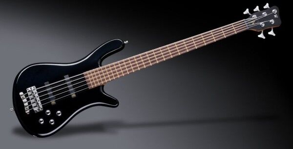Warwick Teambuilt Pro Series Streamer LX, 5-String - Solid Black High Polish