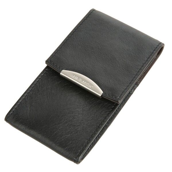 Warwick Traveling Wear - Genuine Leather Accessory Pocket - Black