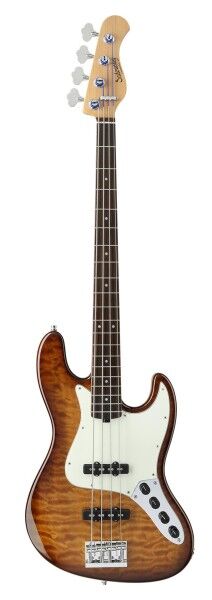 Sadowsky Custom Shop 20-Fret Ultra Vintage J/J Bass, 4-String - Caramel Burst Transparent High Polish - 21-4257