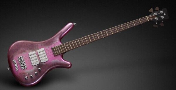Warwick Custom Shop Corvette $$, 4-String - Bleached French Violet Faded Chrome - 15-2999