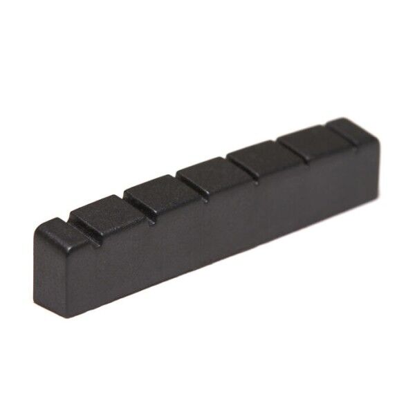 Black TUSQ XL LT-6000-L0 - G- USA Style Guitar Nut, Flat, Slotted, Jumbo, Lefthand Version - Luthier's Pack, 10 pcs.
