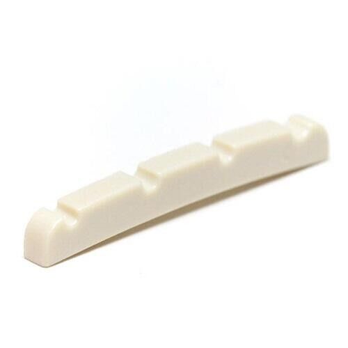 TUSQ LQ-1214-10 - F-Style J-Style Bass Nut, Curved Bottom, Slotted, 4-String - Luthier's Pack, 10 pcs.