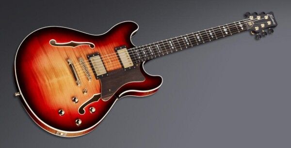 Framus Masterbuilt Mayfield Custom, Flamed Maple - Honey Violin Transparent High Polish, Gold Hardware