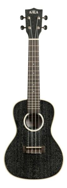 Kala KA-SDH-C - All Solid Salt & Pepper Doghair Mahogany Concert Ukulele, with Bag