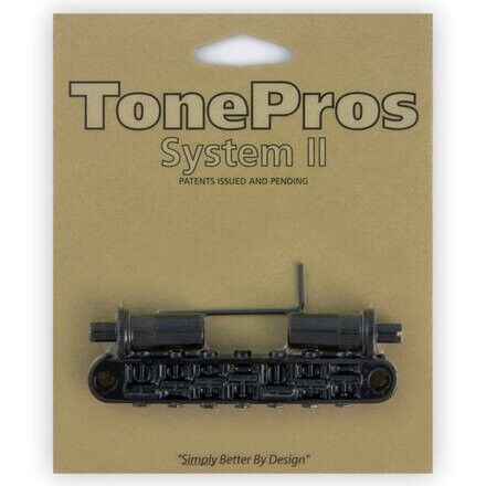 TonePros TP7 - 7-String Metric Tune-O-Matic Bridge (Large Posts / Notched Saddles)