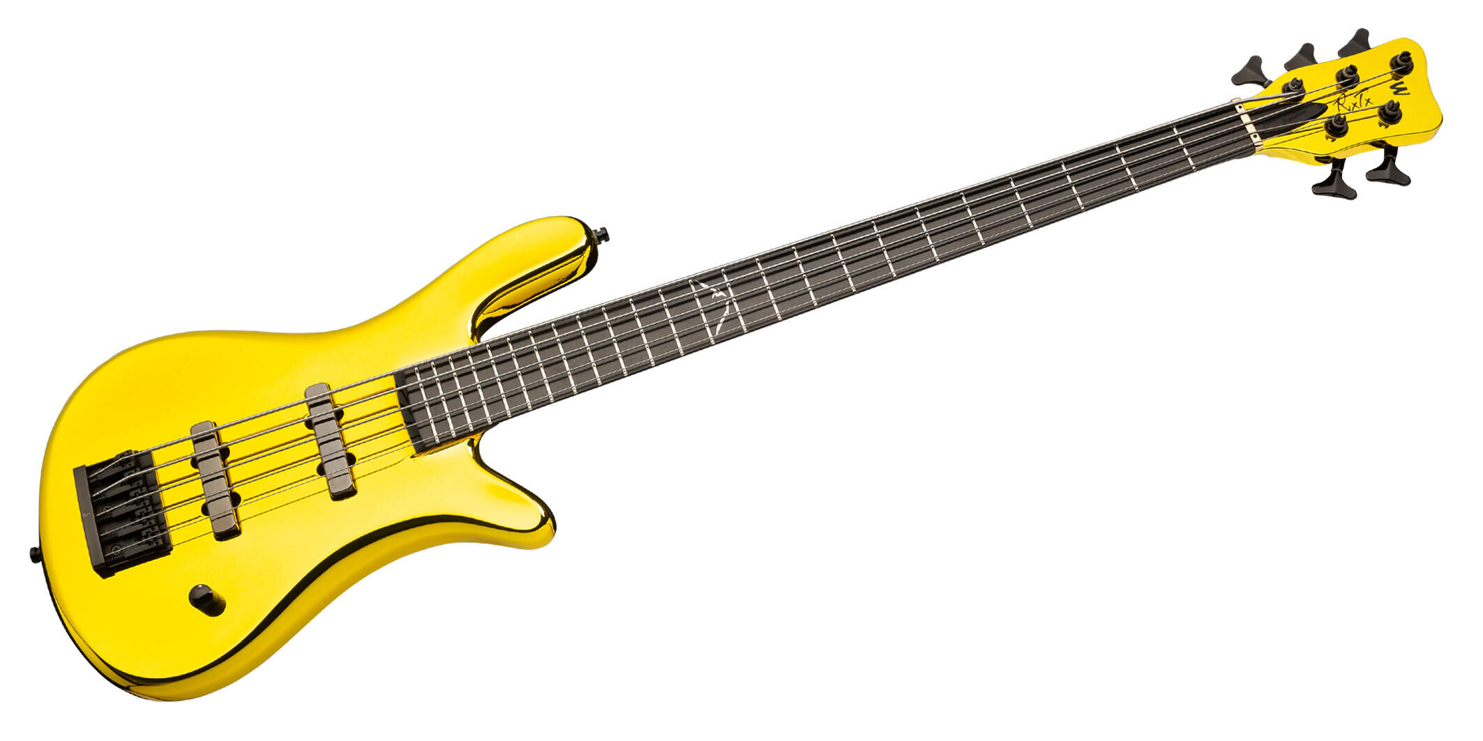 Warwick Custom Shop Robert Truijillo Signature, 5-String - Yellow Chrome  Tone High Polish - 23-4518