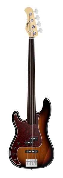 Sadowsky MetroLine 21-Fret Hybrid P/J Bass, Red Alder Body, Tigerstripe Ebony Fingerboard, 4-String, Fretless, Lefthand - '59 Burst Transparent High Polish