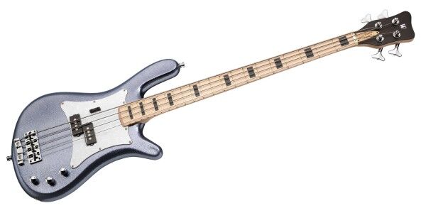 Warwick Custom Shop Streamer Adam Clayton Signature, 4-String - Black Sparkling Metal Flake Finish - 23-4492