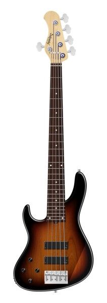 Sadowsky MetroLine 24-Fret Modern Bass, Red Alder Body, Morado Fingerboard, 5-String, Lefthand - '59 Burst Transparent High Polish