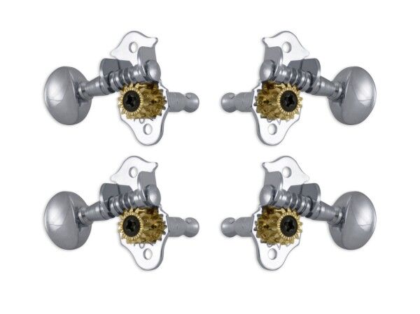Grover 8 Series - Sta-Tite Geared Ukulele Pegs with Metal Button - 4 pcs.