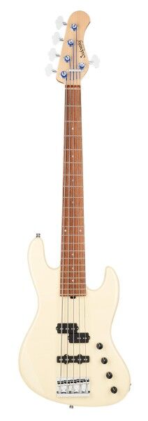 Sadowsky MetroLine 21-Fret Verdine White Signature Bass, Red Alder Body, Morado Fingerboard, 5-String - Solid Olympic White High Polish