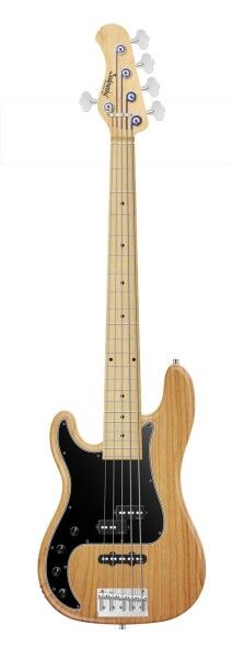 Sadowsky MetroLine 21-Fret Hybrid P/J Bass, Swamp Ash Body, Maple Fingerboard, 5-String, Lefthand - Natural Transparent Satin