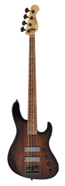 Sadowsky Custom Shop 24-Fret Modern Bass, 4-String - Natural Transparent High Polish Center with Black Burst - 21-04291