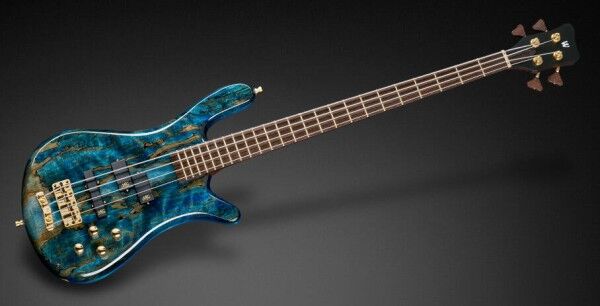 Warwick Custom Shop Streamer LX, 4-String -Bleached Ocean Blue Transparent High  Polish - 18-3873