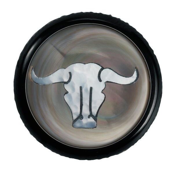 Framus & Warwick - Stacked Potentiometer Dome Knobs, Bull Skull Inlay