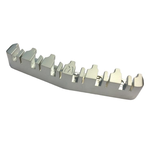 Warwick Parts - 3D Bridge + Tailpiece, 12-String - Satin Chrome