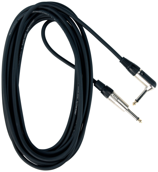 Instrument Cable Black angled jack