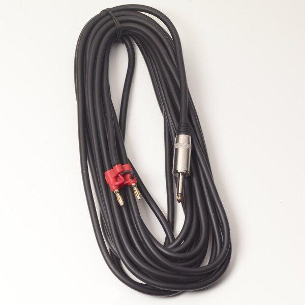 RockCable Speaker Cable - Banana Plug (4 mm) / straight TS Plug (6.3 mm)