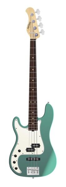 Sadowsky MetroLine 21-Fret Hybrid P/J Bass, Red Alder Body, Morado Fingerboard, 4-String, Lefthand - Solid Sage Green Metallic Satin