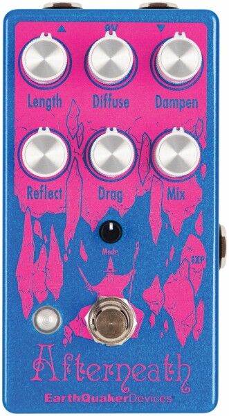 EarthQuaker Devices Afterneath V3 BM Custom - Lite Blue / Magenta - Enhanced Otherworldly Reverberator