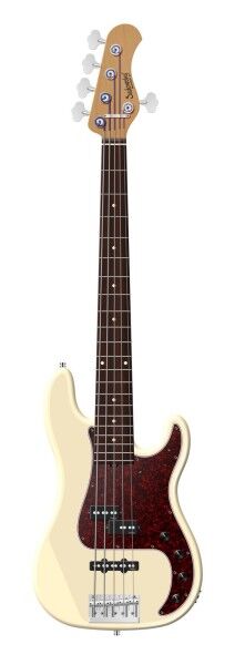 Sadowsky MasterBuilt 21-Fret Hybrid P/J Bass, Red Alder Body, Morado Fingerboard, 5-String - Solid Olympic White High Polish