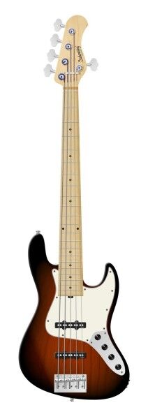 Sadowsky MetroLine 22-Fret Will Lee Artist Line Bass, Swamp Ash Body, Maple Fingerboard, 5-String - Almond Sunburst Transparent Satin