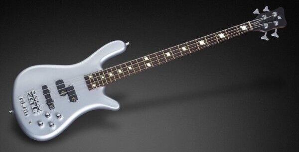 Warwick Custom Shop Streamer LX, 4-String - Metallic Silver Satin - 16-3156