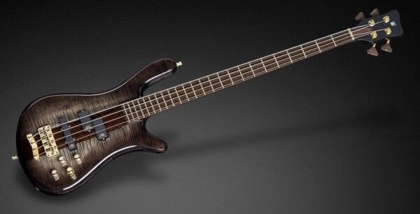 Warwick Masterbuilt Streamer Stage I, 4-String - Bleached Blackburst Transparent High Polish