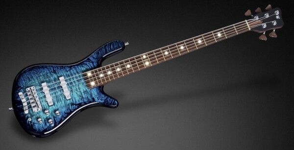 Warwick Custom Shop Streamer LX, 4-String - Bleached Blue Treadburst Transparent High Polish - 16-3159