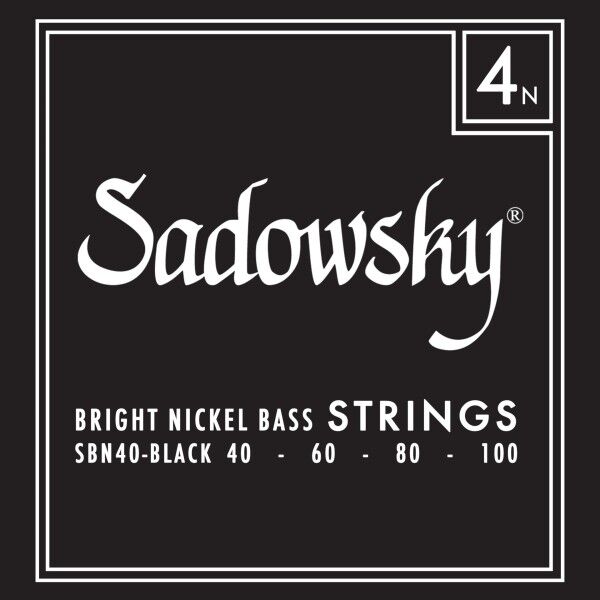 Sadowsky Black Label Bass String Set, Nickel - 4-String