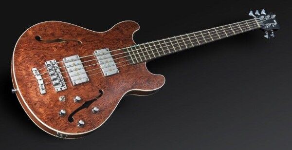 Warwick Masterbuilt Star Bass II Bubinga, 5-String - Natural Transprarent Satin