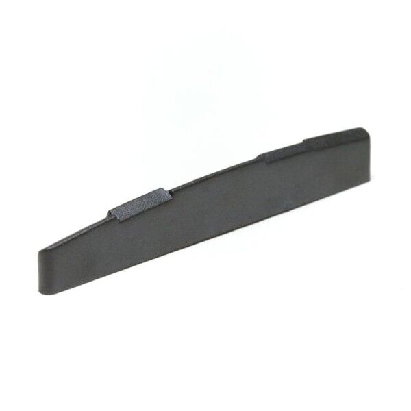 Black TUSQ XL LT-9280-10 - Acoustic Guitar Saddle, Flat, Compensated, 1/8" thick - Luthier's Pack, 10 pcs.