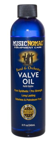 MusicNomad Valve Oil Refill (MN750) - Pure Synthetic Pro Strength Formula, 240 ml (8 oz.)