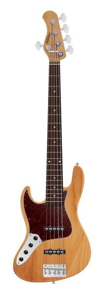 Sadowsky MasterBuilt 20-Fret Ultra Vintage J/J Bass, Red Alder Body, Morado Fingerboard, 5-String, Lefthand - Natural Transparent Satin